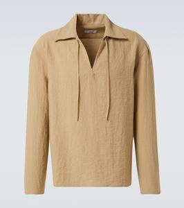 Рубашка с галстуком Commas, бежевый