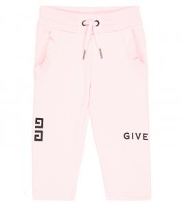 Детские спортивные штаны из хлопковой смеси Givenchy Kids, Marshmallow
