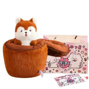 Love of wormwood Плюшевая игрушка белка с сюрпризом в виде шишки, высота 20см/28см/35см/45см