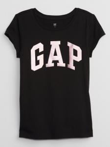 Детская футболка с логотипом Gap, черный