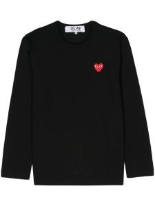 Comme Des Garçons Play футболка с нашивкой, черный