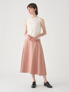 Расклешенная юбка из хлопка купро, напоминающего бархат | FS162