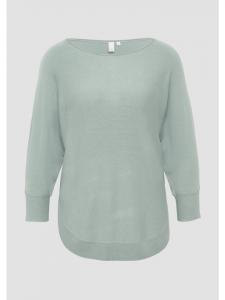 Вязаный свитер цвета 7217_пастельно-бирюзовый QS