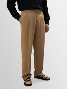 Свободные брюки со складками спереди Antioch, кэмел