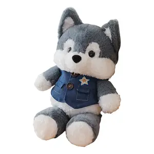 Плюшевая кукла с милыми животными бегущая лиса медведь исцеляющий лес 40см/50см высота CANEXT, Dressed Running Wolf