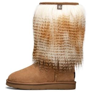 Зимние ботинки женские каштановые Au&Mu, цвет Chestnut