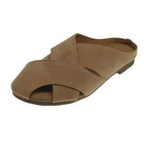 CZRSK Женские плетеные тапочки с открытым мысом, устойчивые к запахам, истиранию и скольжению, светло-коричневые, цвет Light Brown