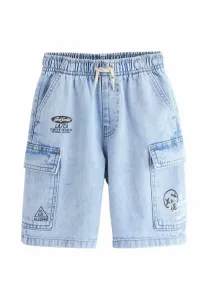 Джинсовые шорты стандартного кроя Next, Bleach Denim