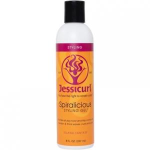 Спиральный гель Island Fantasy, 8 жидких унций для завивки вьющихся волос Jessicurl