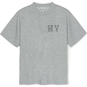 Футболка унисекс серая MLB, серый