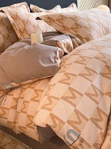 MIDO HOUSE Постельное белье 4 предмета, простыня 150x200 см, вес 2.5 кг, утолщенная ткань, теплая и комфортная, цвет meilade