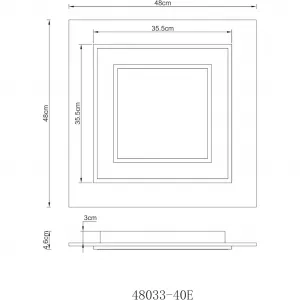 Потолочный светильник LED JAYDEN LED-модуль 1 шт. Теплый белый, потолочная лампа/квадратная/гостиная/спальня/элегантная Globo Lighting, Anthrazit gebürstet