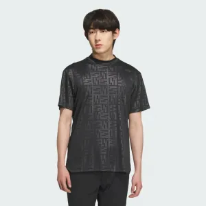 Футболка Adidas с тисненым логотипом BOS, воротником-стойкой и короткими рукавами, цвет Black