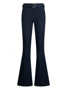 Расклешенные джинсы с поясом LIU JO, синий