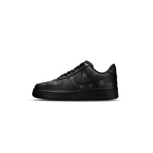 Nike Кроссовки Air Force 1 с антискользящей амортизацией, износостойкие, низкие, для скейтбординга, унисекс, черные