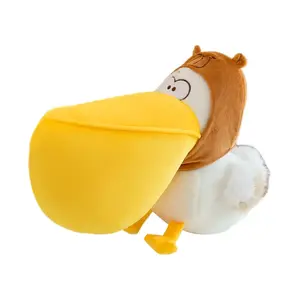 Милый креативный необычный плюшевый пеликан с большим клювом Brangdy