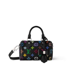 LOUIS VUITTON Сумка кросс-боди Takashi Murakami Nano Speedy черная разноцветная