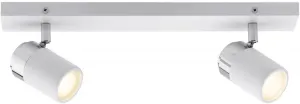 Потолочный светодиодный светильник Paulmann "zyli", 2 лампочки, лампа GU10 | без лампочки, GU10 Высота: 11,0 см, белый/хромированный