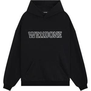 Толстовка с логотипом WE11DONE, черная