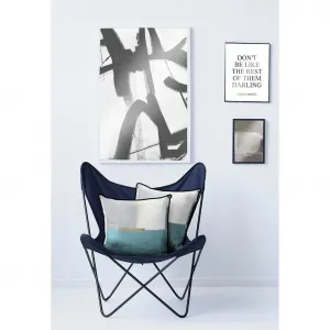 Декоративная подушка Fisk с чехлом и наполнителем, 1 штука Apelt, Blau, petrol + gemustert