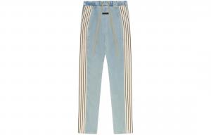 Полосатые джинсы с детализированным шнурком Fear Of God, Светлый индиго