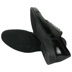 Ferragamo Larry Leather Dress Shoes Men's Black