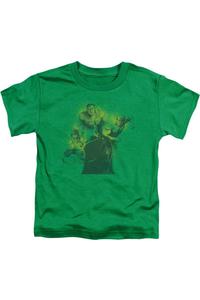 Детская футболка с коротким рукавом DC Comics Spray Sketch League Gildan, зеленый