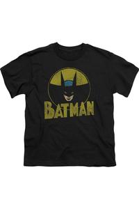 Футболка с коротким рукавом DC Comics Circle Bat для детей Gildan, черный