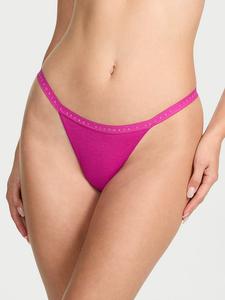 Трусики-Стринги из эластичного хлопка Victoria'S Secret, smooth allure pink