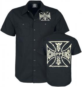 Рубашка с короткими рукавами West Coast Choppers Distressed OG Logo, черный