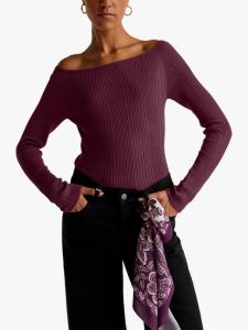 Джемпер с лодочкой Benetton, Violet