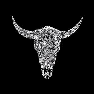 COUNTRY MUSIC'S ALL TIME HITS — мужская футболка с длинным рукавом и надписью Word Art LA Pop Art