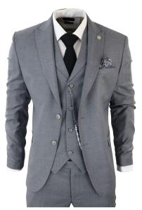 Костюм-тройка TruClothing James, серый