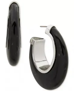 Открытые серьги-кольца из синей смолы Dkny, black