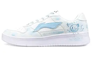 Понтонные лодки нескользящие и износостойкие высота увеличена лоу-топ скейтборд обувь унисекс LINING, белый