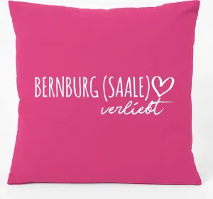 Подушка для дивана Huuraa Бернбург (Заале) в подарок влюбленным 40х40 см с наполнителем фуксия хлопок Бернбург (Заале) сувенир Hellweg Druckerei