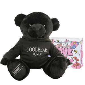 Свитшут Cool Bear Dolls плюшевая кукла высота 25см/35см/40см длина 25см/35см/40см Julebaby, черный