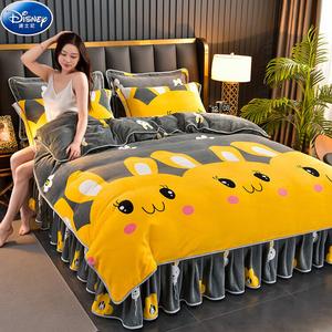 Disney Комплект постельного белья 4 предмета, 200x230 см, накидка на матрас, цвет Happy Rabbit