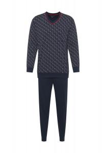Мужская пижама с V-образным вырезом Dunmore, цвет Marine