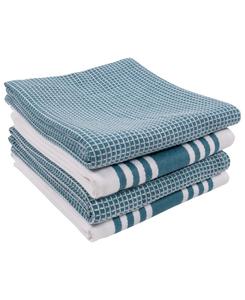 Набор кухонных полотенец Madison Waffle, 4 шт KAF Home, Open Green