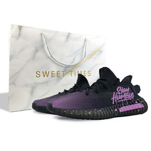 Кроссовки adidas originals Yeezy Boost 350 V2 Lifestyle Shoes Unisex Low-top Black/Purple, фиолетовый