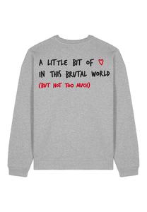 Толстовка BRUTAL BACK EMBROIDERY UNISEX Mira Paris, пятнистый серый