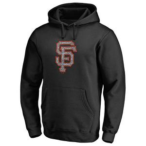 Толстовка с капюшоном Men's black San Francisco Giants static logo pullover Unbranded