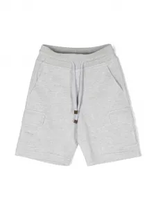 Шорты карго Brunello Cucinelli Kids, серый