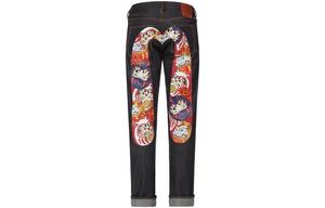 Джинсы мужские деним синие Evisu, синий