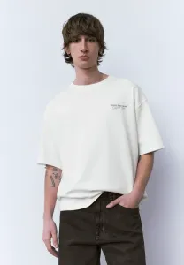 Футболка с ретроспективным графическим принтом Pull&Bear, White