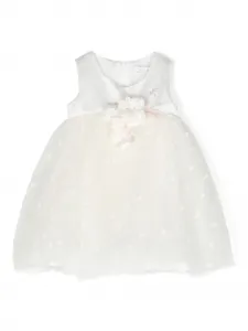 Расклешенное платье из тюля Monnalisa, белый