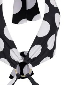 Купальник в горох Amir Slama, черный