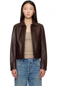 Кожаная куртка Ascot Loulou De Saison, коричневый