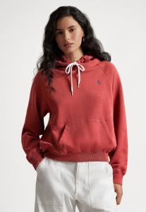Худи Polo Ralph Lauren SHRUNKEN FIT FLEECE HOODIE, Red Snapper/Red